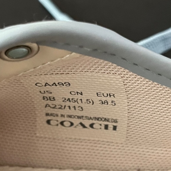 Women’s COACH Citysole Platform Sneakers in Signature Terry Cloth Aqua Size 8B - Picture 12 of 13